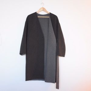 Uniqlo Belt Coat Dark Grey
